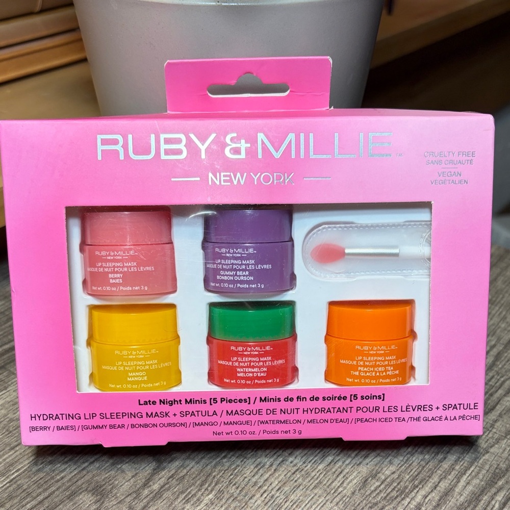 🌻5 for $30🌻 Ruby & Millie 5 Piece Mini Hydrating Lip Sleeping Masks Set